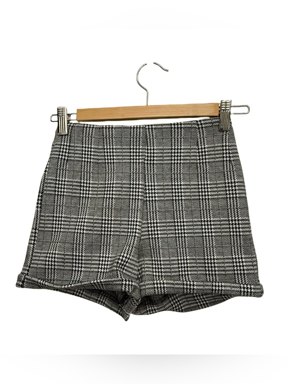 Brandy Melville Plaid High-Waist Shorts NWT